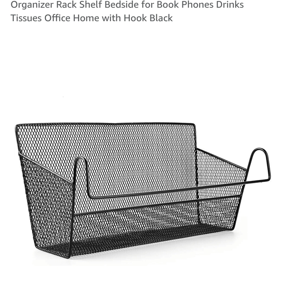 Black Metal Organizer Rack - Picture 1 of 5